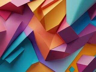 2d graphic wallpaper with colorful grainy gradients. Generated AI