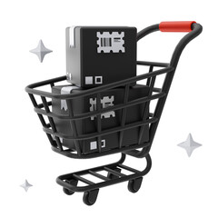 Black Friday ecommerce 3D Icon for UI UX social media