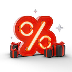 Black Friday ecommerce 3D Icon for UI UX social media