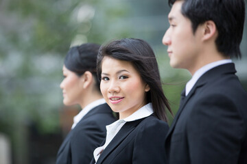 Asian business team.