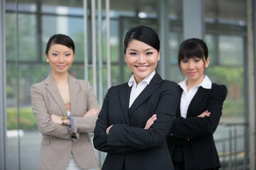 Asian business team.