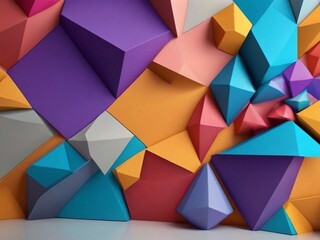 Obraz premium 2d graphic wallpaper with colorful grainy gradients. Generated AI