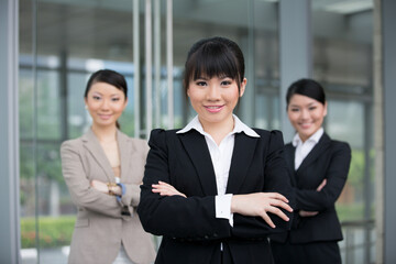 Asian business team.