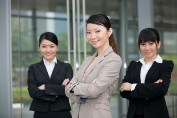 Asian business team.