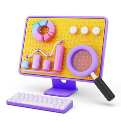 Business 3D Icon for UI UX social media