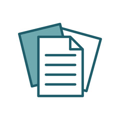 papers icon vector design template simple and clean