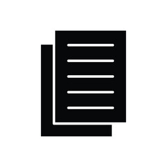 papers icon vector design template simple and clean