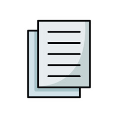 papers icon vector design template simple and clean