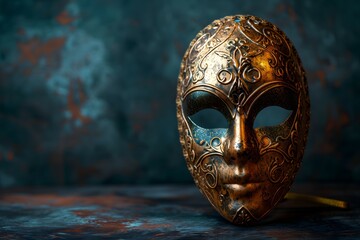 An Intricate Opera Mask for Opera Day Celebrations - obrazy, fototapety, plakaty
