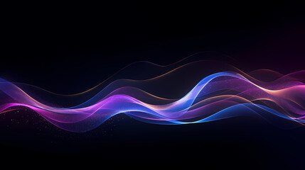 Technology abstract lines background and light effects, technology sense background