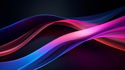 Abstract glowing neon lines intertwining in a futuristic display , abstract glowing neon lines, intertwining, futuristic display