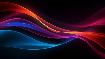 Abstract glowing neon lines intertwining in a futuristic display , abstract glowing neon lines, intertwining, futuristic display