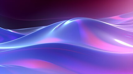 Abstract holographic waves with a futuristic and dynamic vibe , abstract holographic waves, futuristic, dynamic vibe