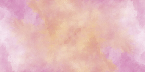 abstract watercolor background .watercolor background with pink and yellow color. Fantasy light red, pink shades watercolor background. subtle watercolor pink yellow gradient illustration.	