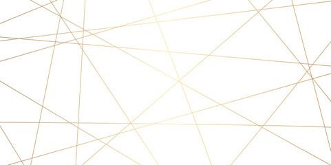 Abstract luxury seamless premium shiny golden random chaotic square and triangle lines on transparent background. Vector, illustration