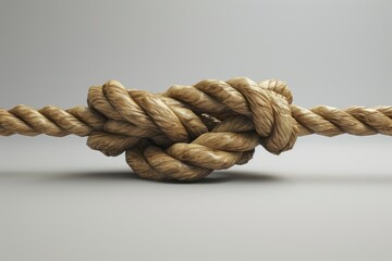 brown rope that is tightly knotted