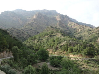 Fototapeta premium landscape view of hill valley