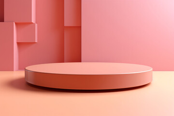 Product display 3d podium background Generative AI