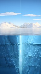 Arctic iceberg drift in a healthy eco,system , arctic iceberg, drift, healthy eco,system