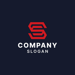 Letter SS Simple Monogram Logo