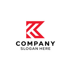 Letter K Simple Monogram Logo
