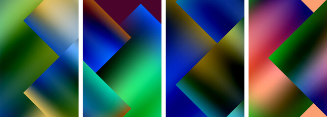 Metallic glossy square concept posters. Vector illustration For Wallpaper, Banner, Background, Card, Book Illustration, landing page