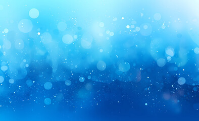 Obraz premium Abstract bokeh background and texture. Blue defocused glitter lighting image for art and design. Round defocused circle particles. 