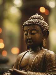 Budha statue contemplation serenity