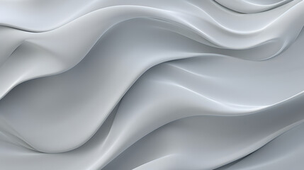 A seamless abstract white and black texture background featuring elegant swirling curves in a wave pattern, set against a black fabric material background.