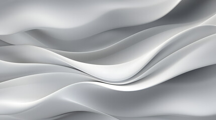 Obraz premium A seamless abstract white and black texture background featuring elegant swirling curves in a wave pattern, set against a black fabric material background.