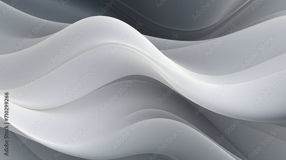 Poster a seamless abstract white and black texture background featuring elegant swirling curves in a wave p