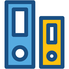 File Folders Vector Icon