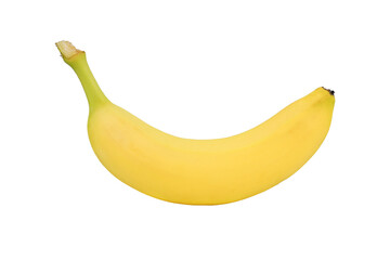 Whole banana and cutted isolated on white background with clipping path. Fruite health food concept.