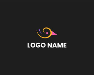 Payment icon logo design template with bird sign combination