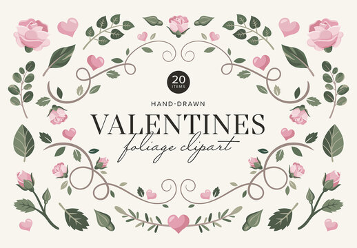 Valentines Foliage Graphic Pack