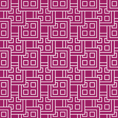 Vector pattern created by square lines in twotone style