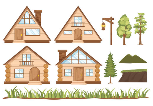 Cabin in the Woods Element Illustration