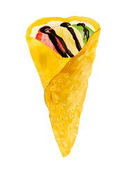 クレープ3種（いちご、バナナ、キウイ）