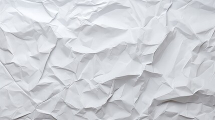 Obraz premium White crumpled paper texture background.