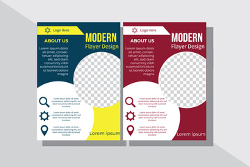 Flyer brochure cover template for any kind of business, education, admission ,layout design etc.