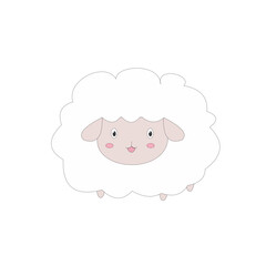 fat and cute sheep