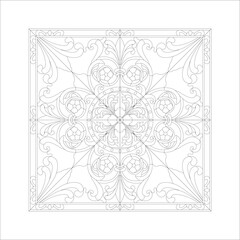 Stained glass window vector image