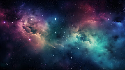 amazing view of night sky universe filled with stars nebula and galaxy
