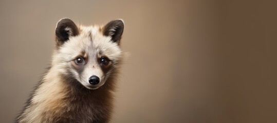 A cute fox is seen in a portrait shot. - obrazy, fototapety, plakaty