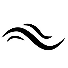 black and white vector wave