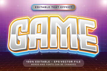 game effect and editable text effect with light neon color