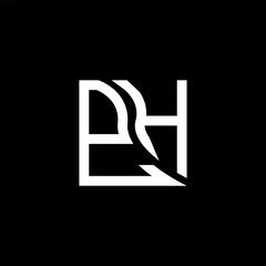 PH letter logo vector design, PH simple and modern logo. PH luxurious alphabet design  