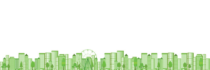 新緑　ビル　葉　風景　背景	