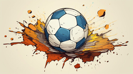ball illustration for football without background 