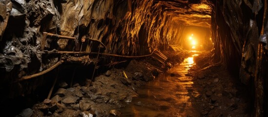 Inside a frightening abandoned gold mine tunnel in Southern California.